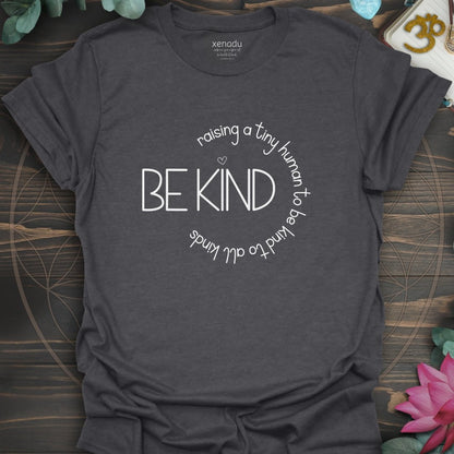 Raising A Tiny Human Tee Dark Heather Grey T-Shirt
