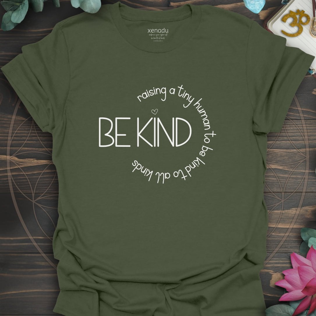 Raising A Tiny Human Tee Military Green T-Shirt