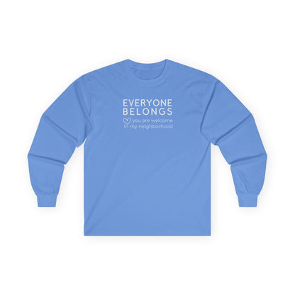 Everyone Belongs Long Sleeve Carolina Blue Long-sleeve