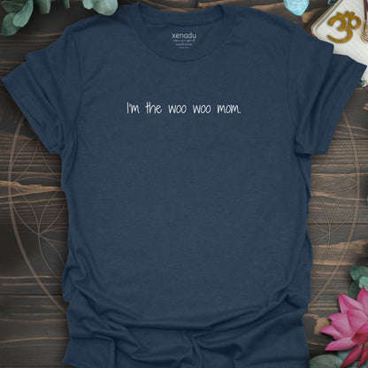 I'm the Woo Woo Mom Tee Heather Navy T-Shirt