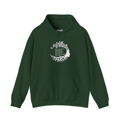 Become Attract Create Hoodie Forest Green