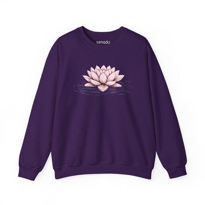 Pink Floating Lotus Sweatshirt Purple Sweatshirt