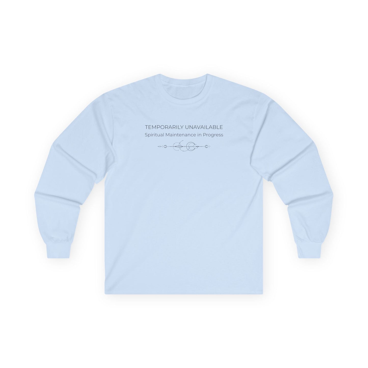 Spiritual Maintenance Long Sleeve Tee Light Blue Long-sleeve