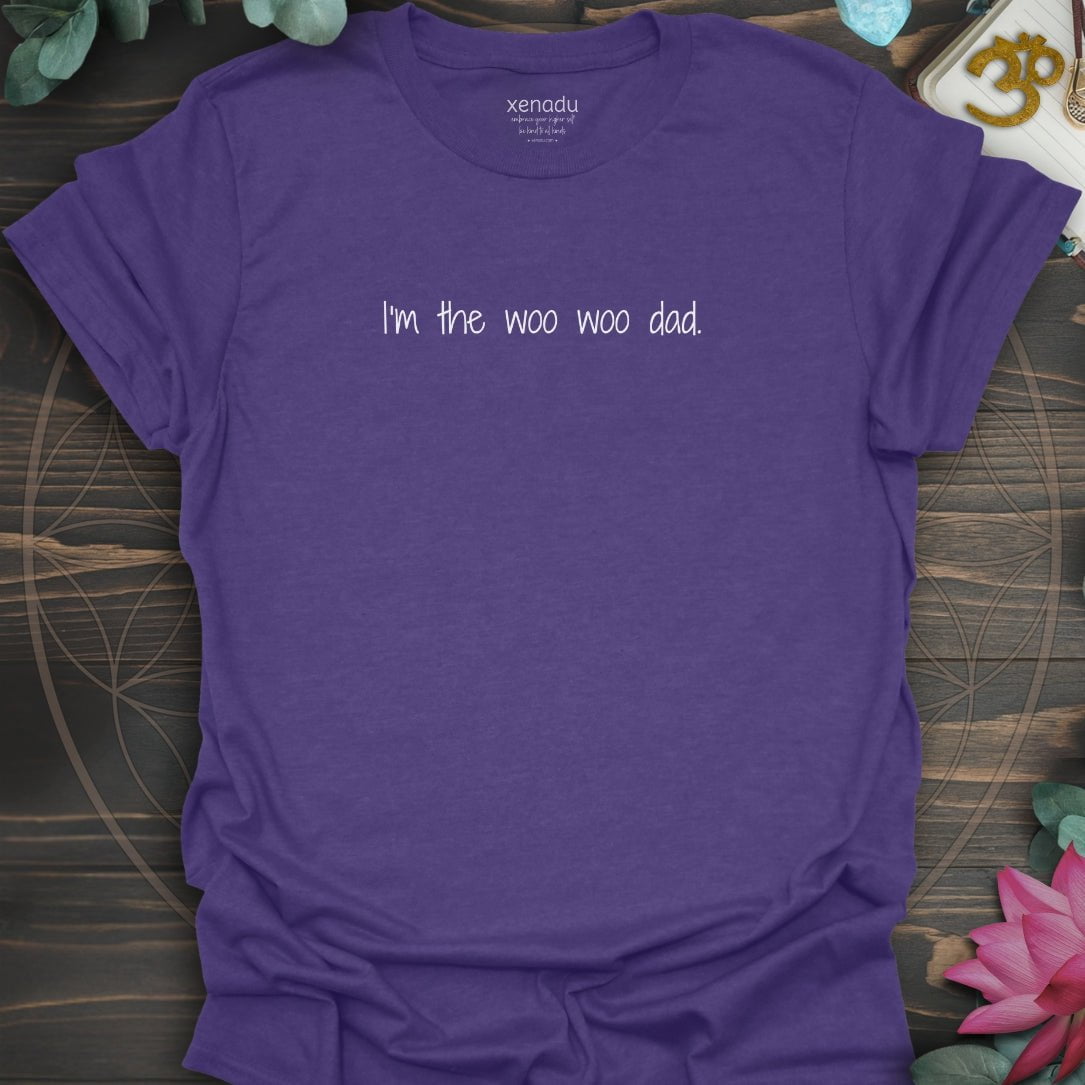 I'm the Woo Woo Dad Tee Heather Purple T-Shirt
