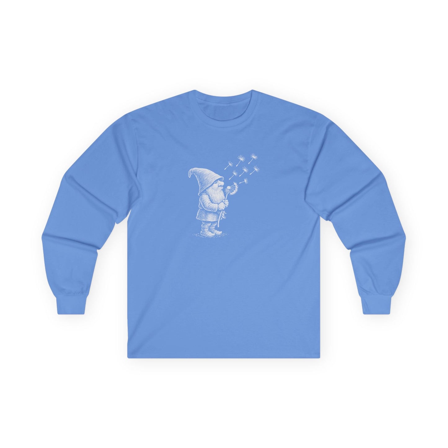 Wishing Gnome Long Sleeve Tee Carolina Blue Long-sleeve