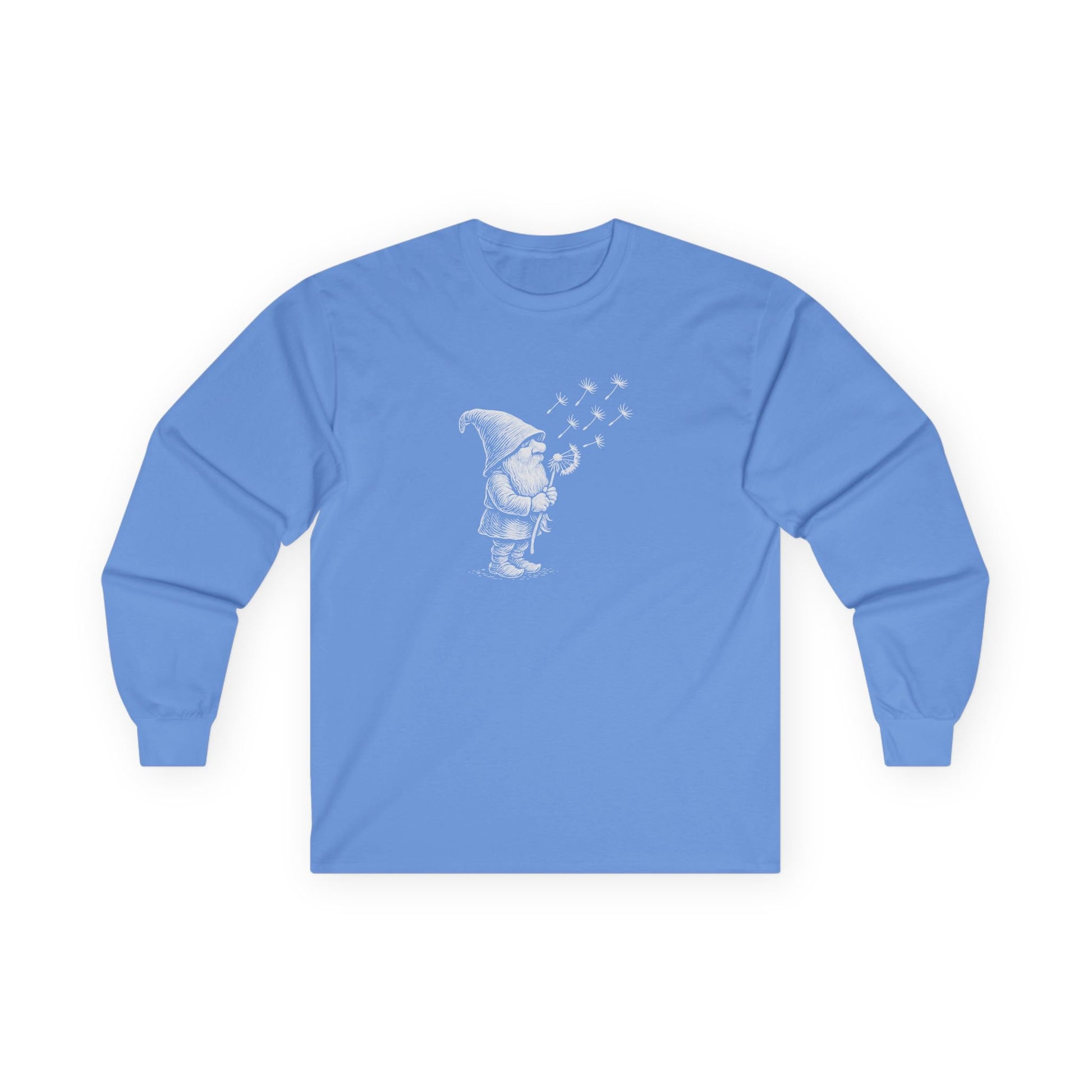 Wishing Gnome Long Sleeve Tee Carolina Blue Long-sleeve