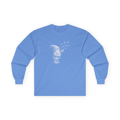 Wishing Gnome Long Sleeve Tee Carolina Blue Long-sleeve