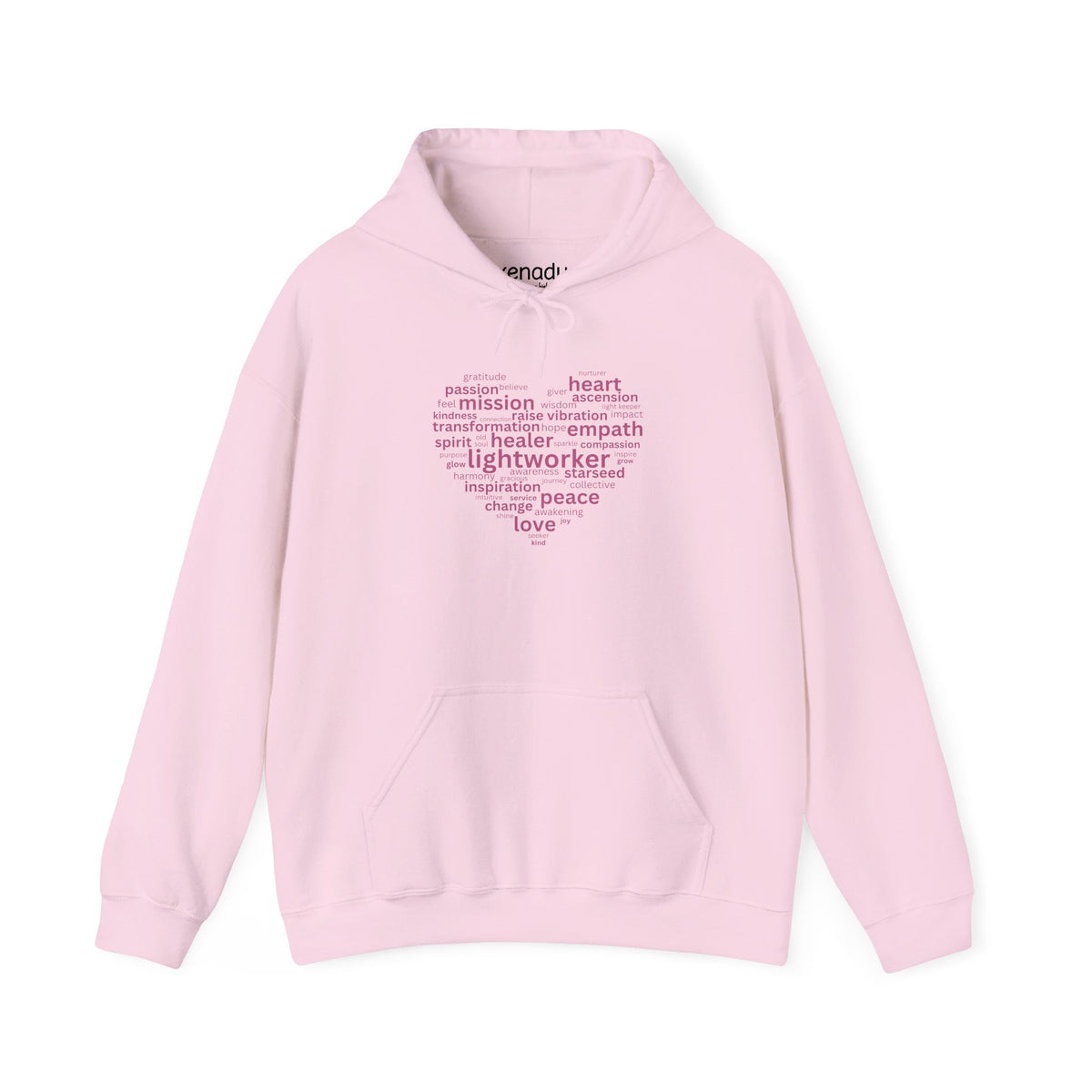 Heart of a Lightworker Hoodie Light Pink Hoodie