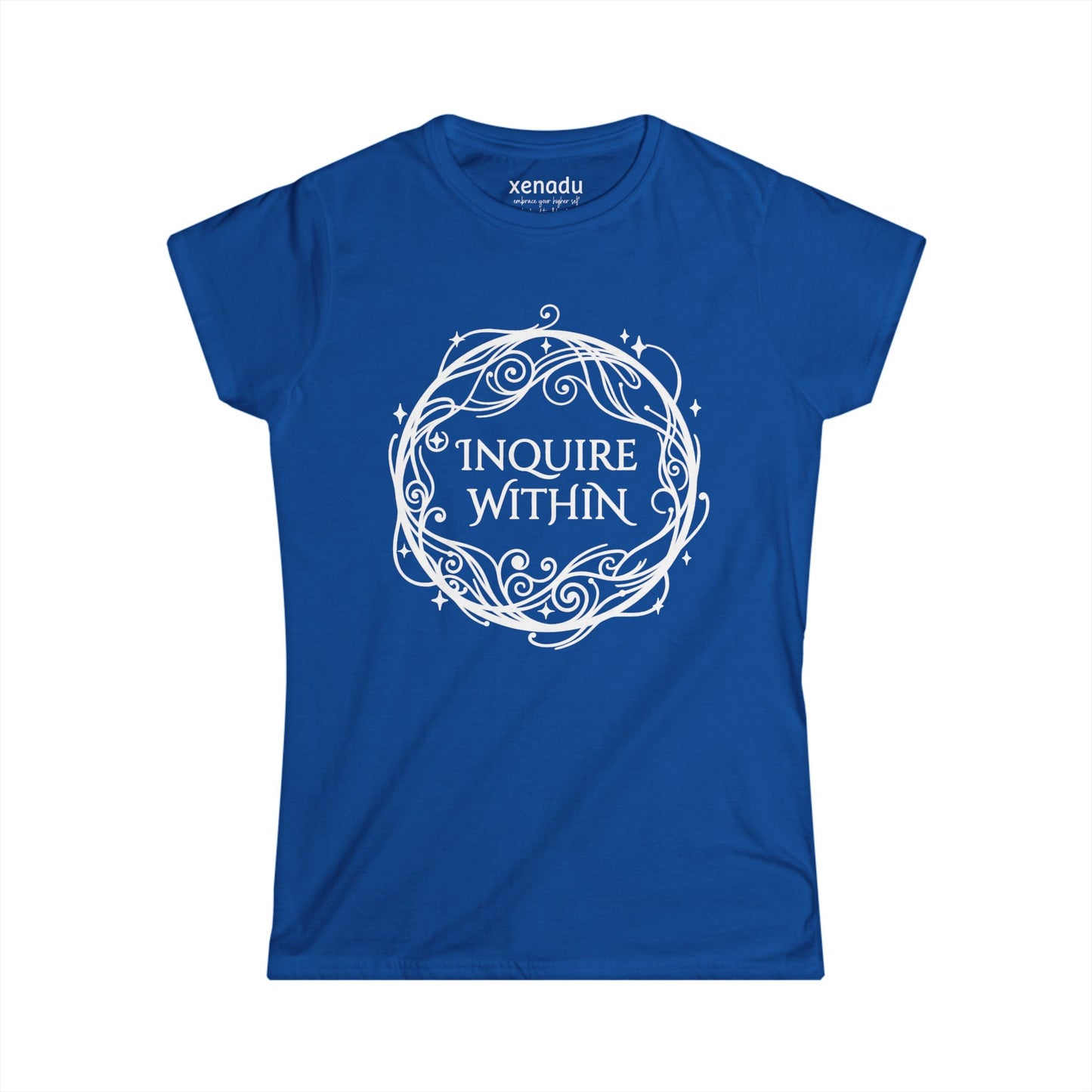 Inquire Within Women's Tee Royal Blue