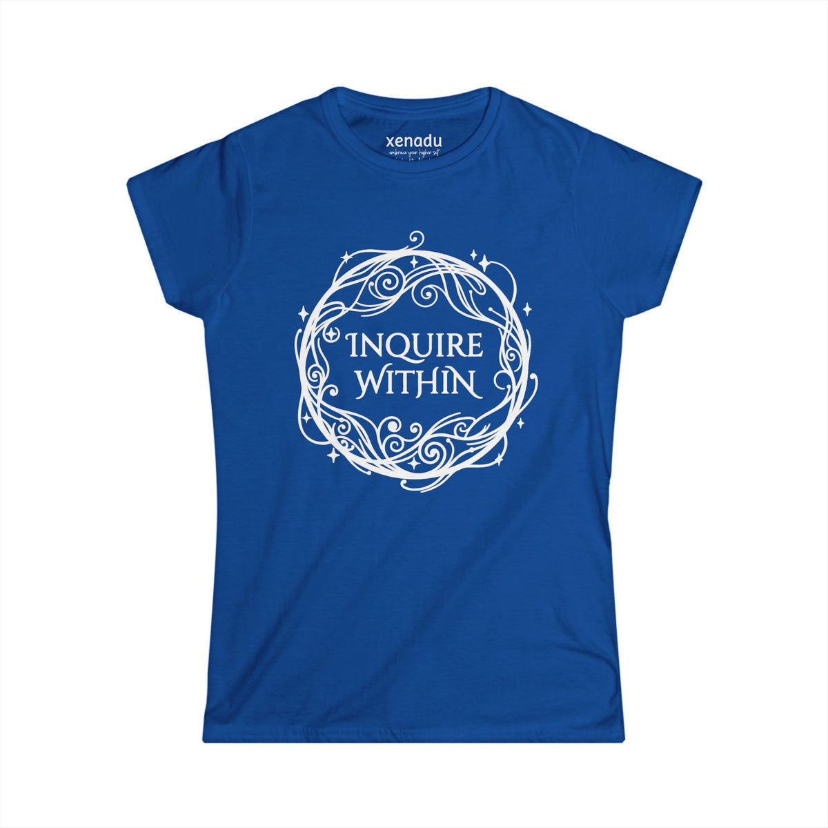 Inquire Within Women's Tee Royal Blue