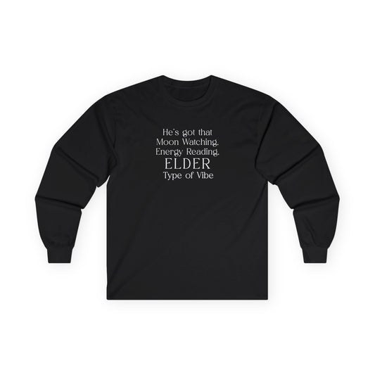 His Elder Type Of Vibe Long Sleeve Tee Black Long-sleeve