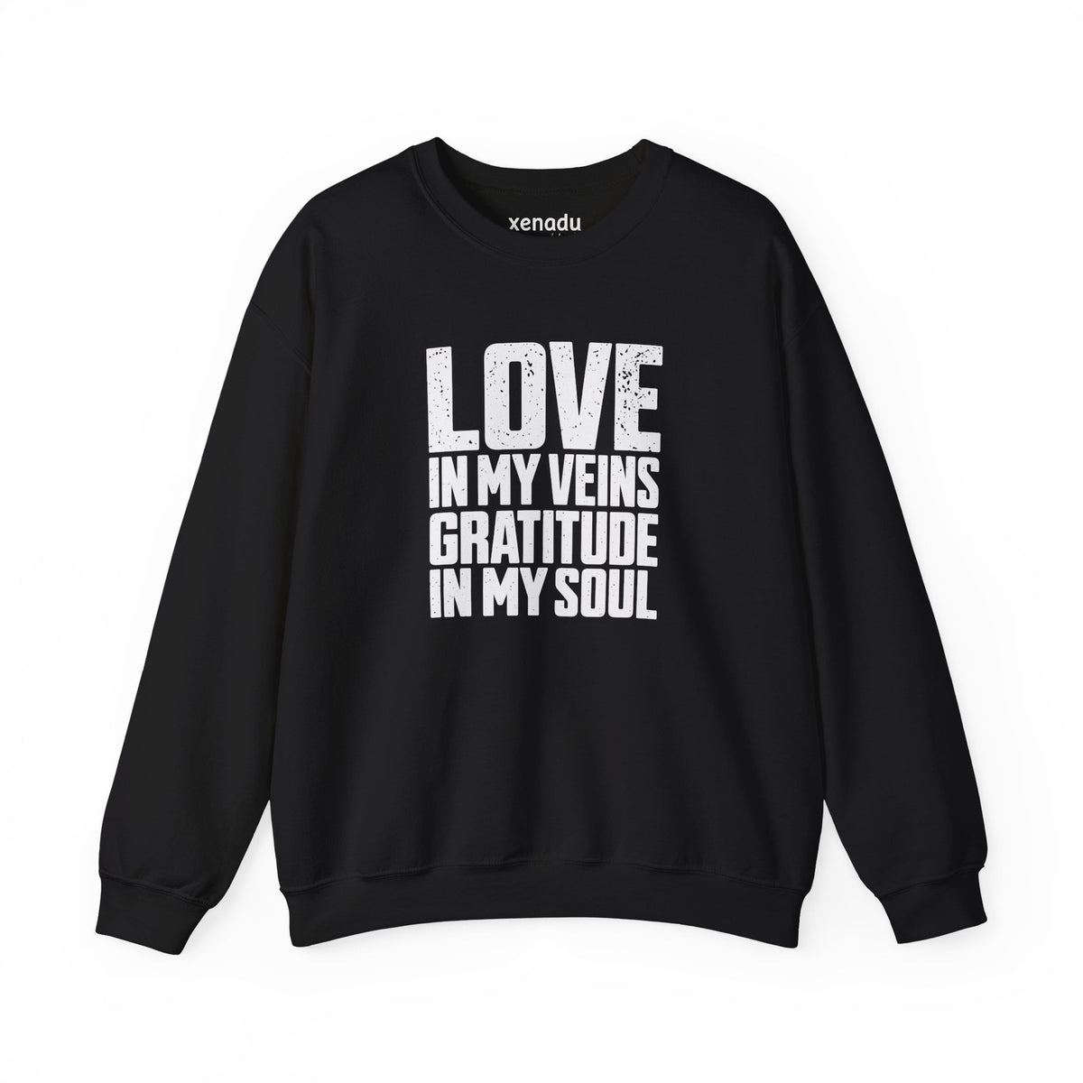 Love In My Veins Sweatshirt Black Sweatshirt