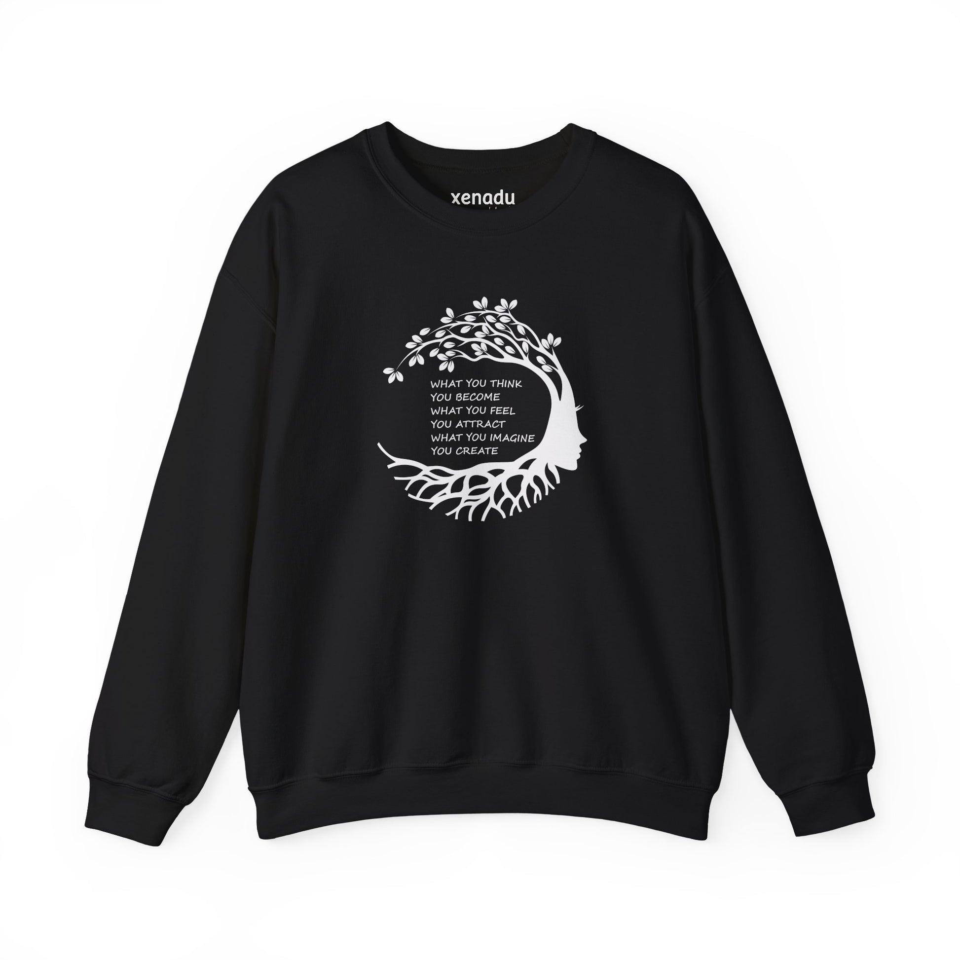 Become Attract Create Sweatshirt Black