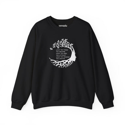 Become Attract Create Sweatshirt Black