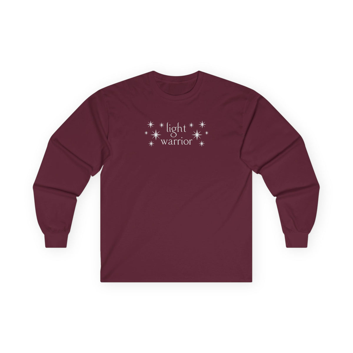 Light Warrior Long Sleeve Tee Maroon Long-sleeve