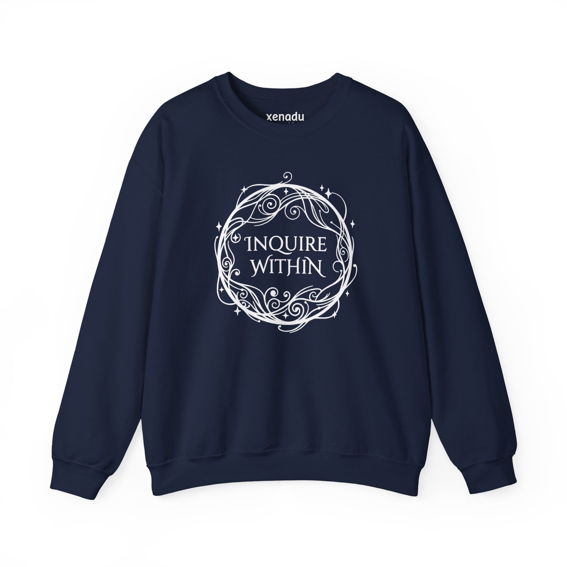 Inquire Within Sweatshirt Navy Sweatshirt