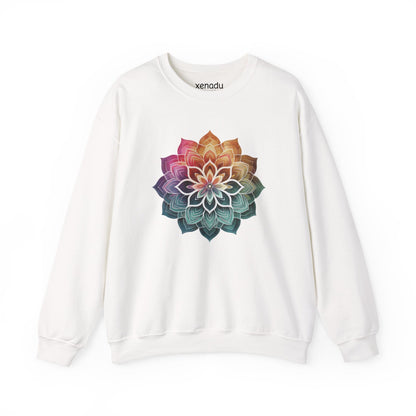 Boho Mandala Sweatshirt White Sweatshirt