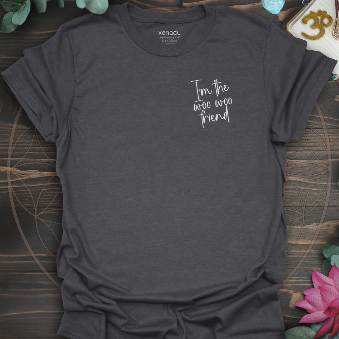 Woo Woo Friend Tee Dark Heather Grey T-Shirt