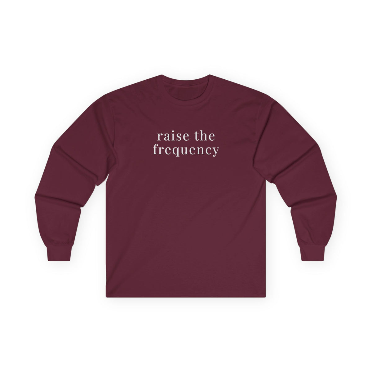 Raise Frequency Long Sleeve Tee Maroon