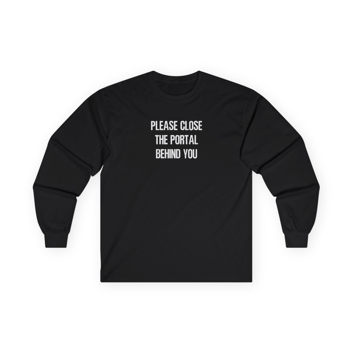 Close The Portal Long Sleeve Tee Black