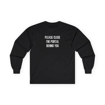 Close The Portal Long Sleeve Tee Black