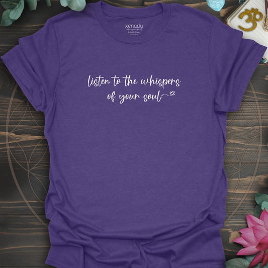 Listen to the Whispers Tee Heather Purple T-Shirt