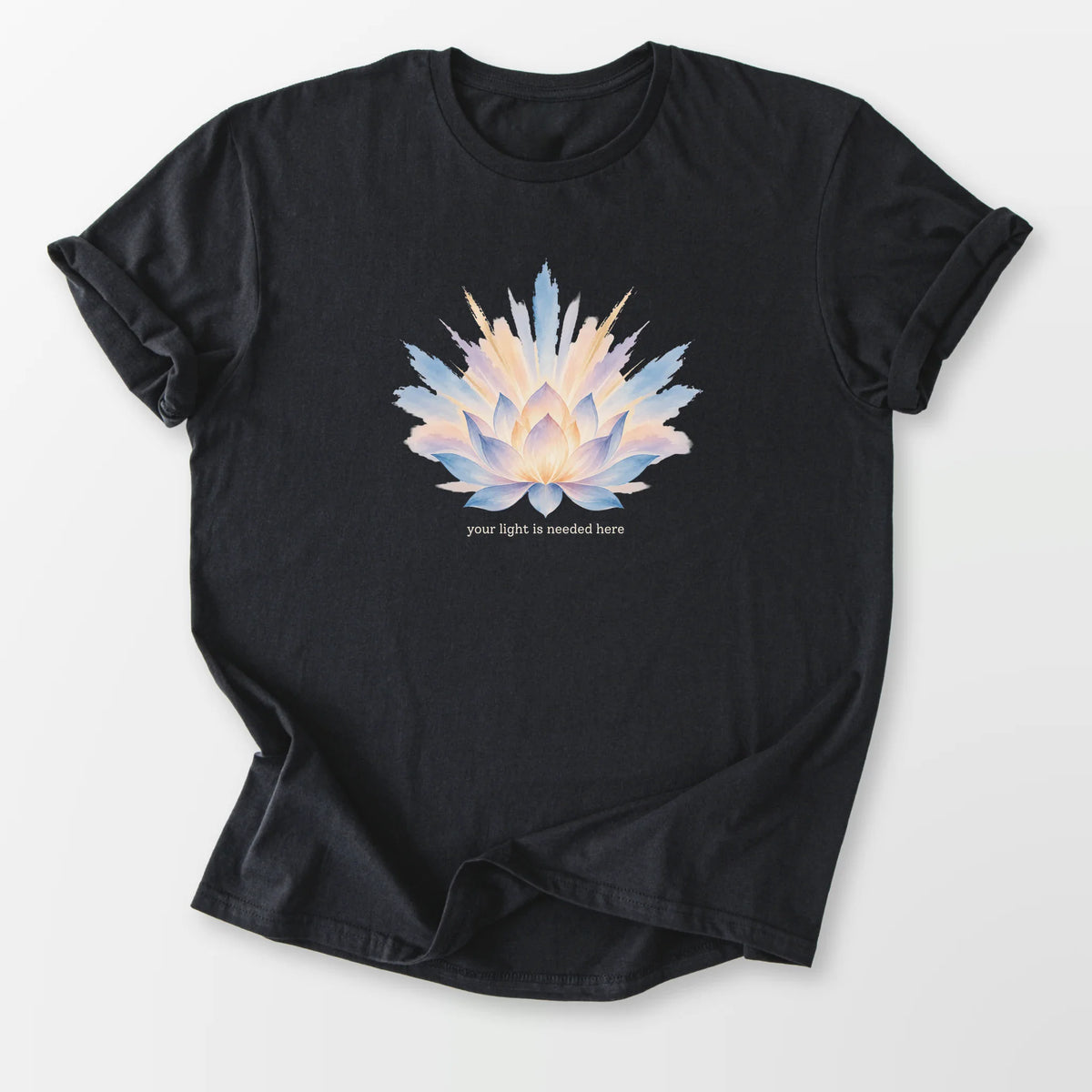 Your Light Is Needed Tee Black T-Shirt