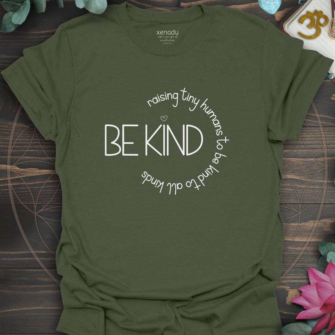 Raising Tiny Humans Tee Military Green T-Shirt