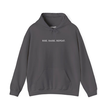 Rise Raise Repeat Hoodie Charcoal