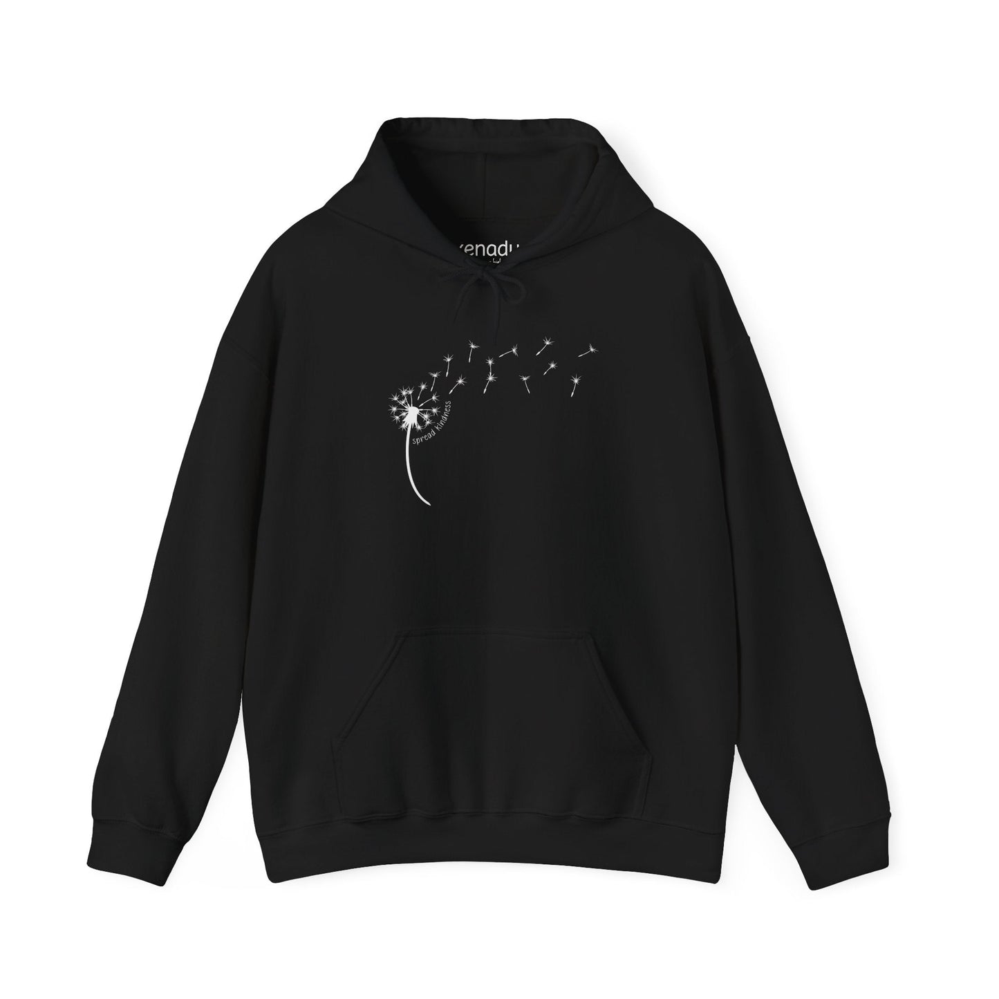 Kindness Dandelion Hoodie Black Hoodie