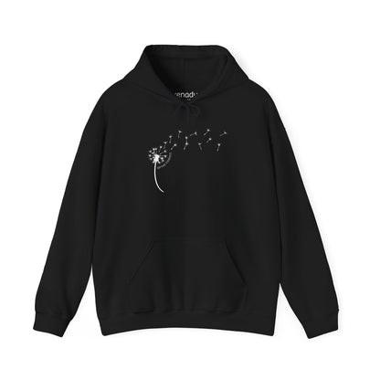 Kindness Dandelion Hoodie Black Hoodie