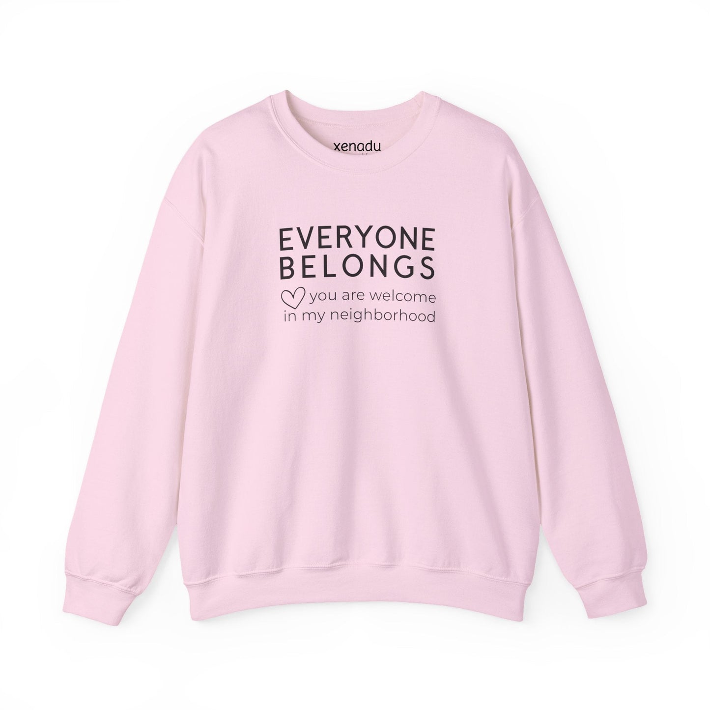 Everyone Belongs Sweatshirt Light Pink Sweatshirt