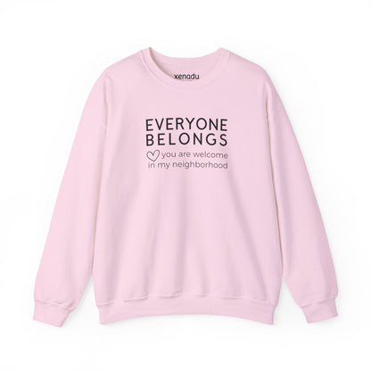 Everyone Belongs Sweatshirt Light Pink Sweatshirt