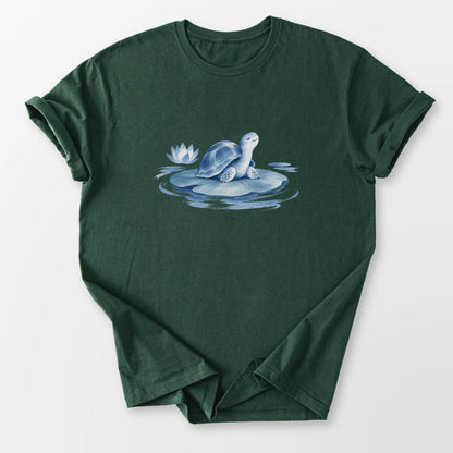 Little Lotus Tee Forest Green T-Shirt