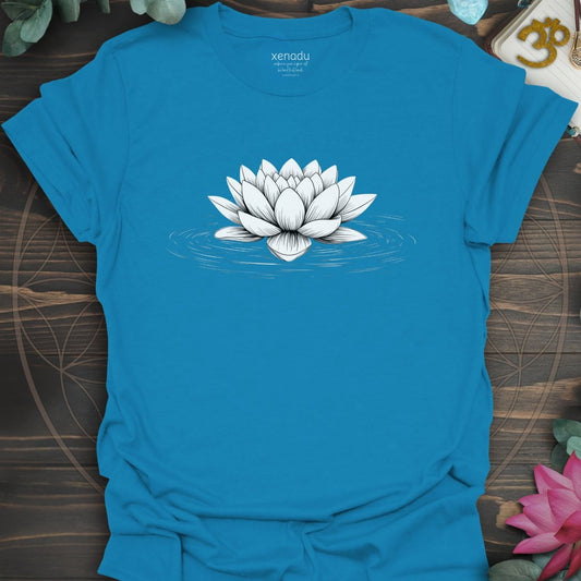 Floating Lotus Tee Sapphire T-Shirt