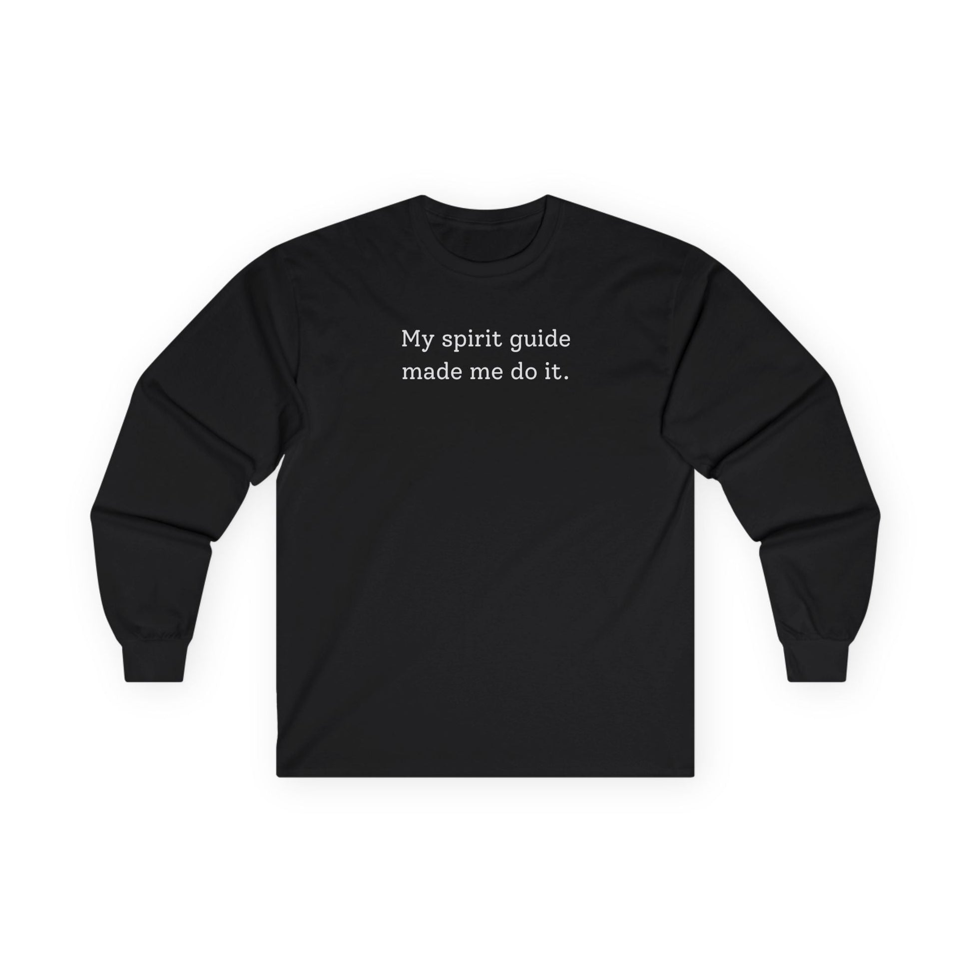 My Spirit Guide Long Sleeve Tee Black Long-sleeve