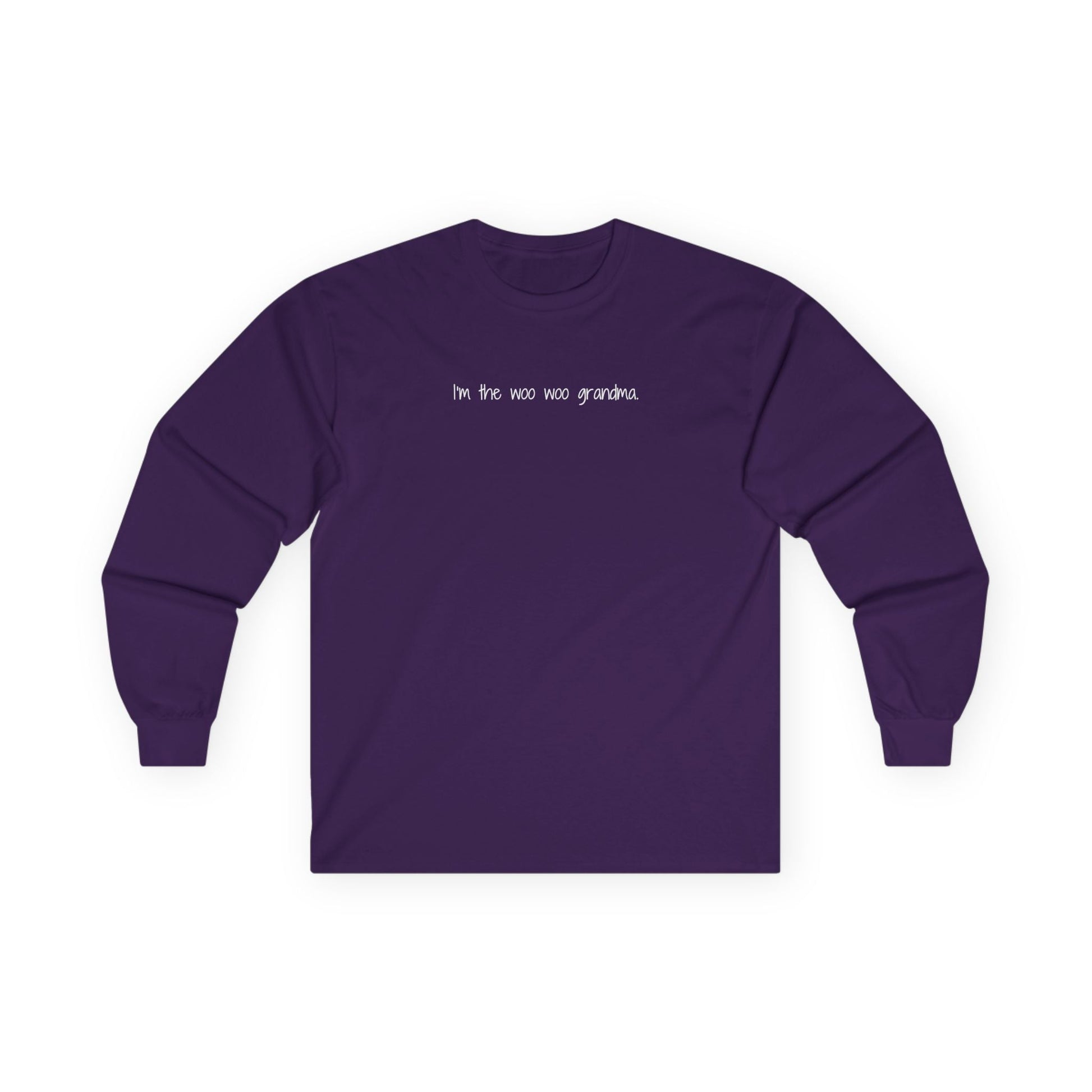 I'm the Woo Woo Grandma Long Sleeve Tee Purple Long-sleeve
