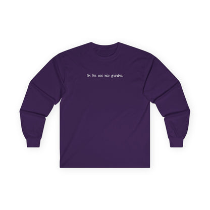 I'm the Woo Woo Grandma Long Sleeve Tee Purple Long-sleeve