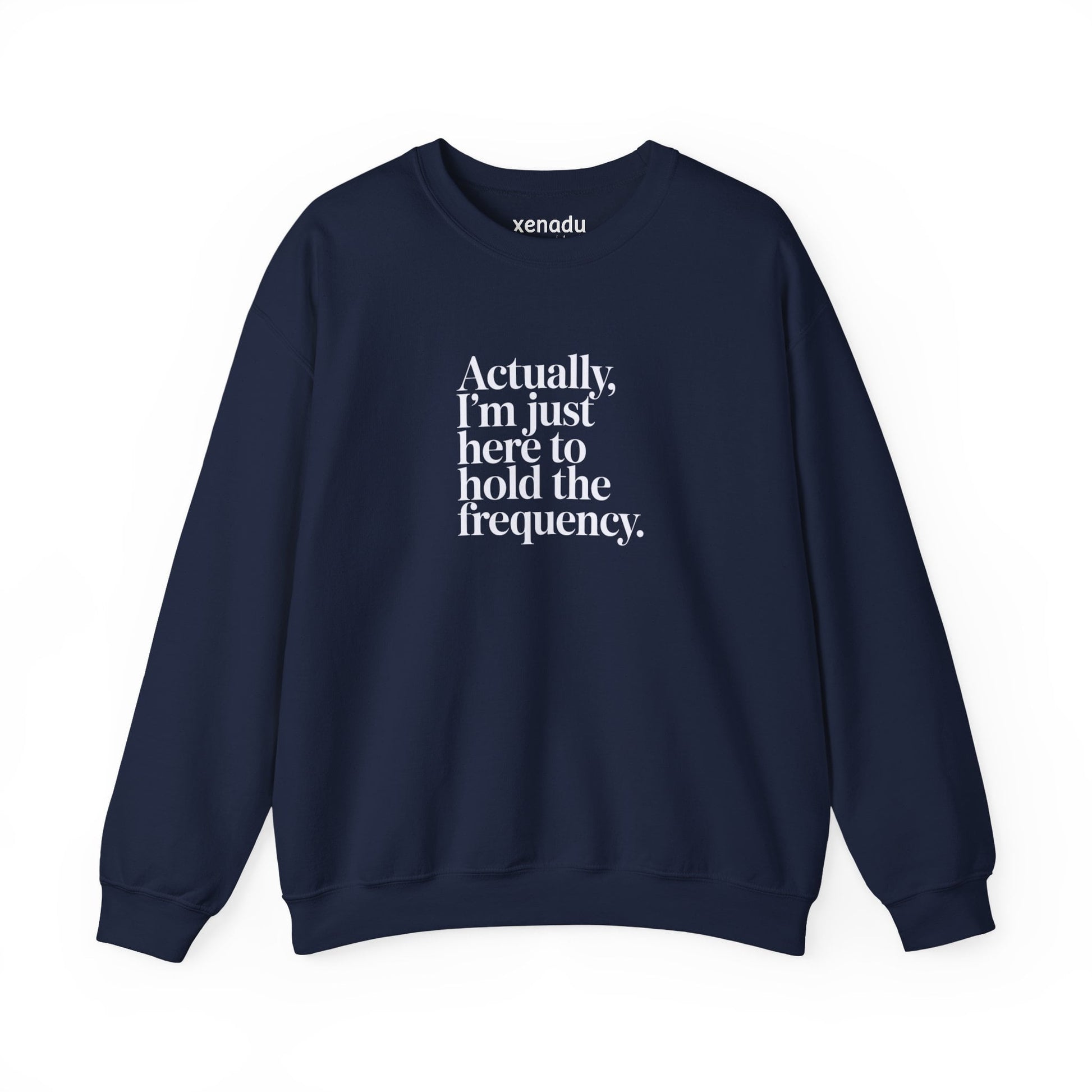 Hold the Frequency Sweatshirt Navy Sweatshirt