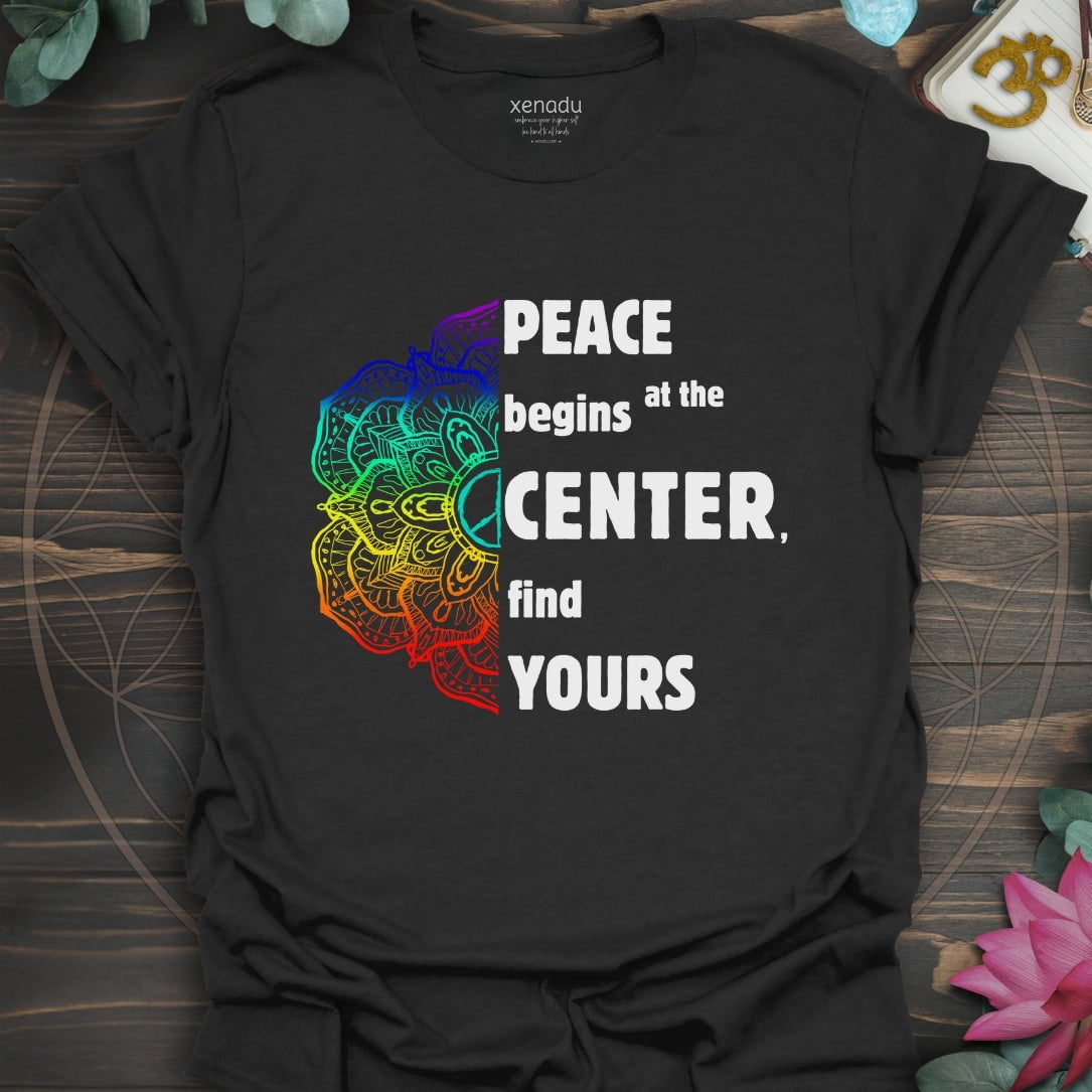 Peace Begins Tee Black T-Shirt