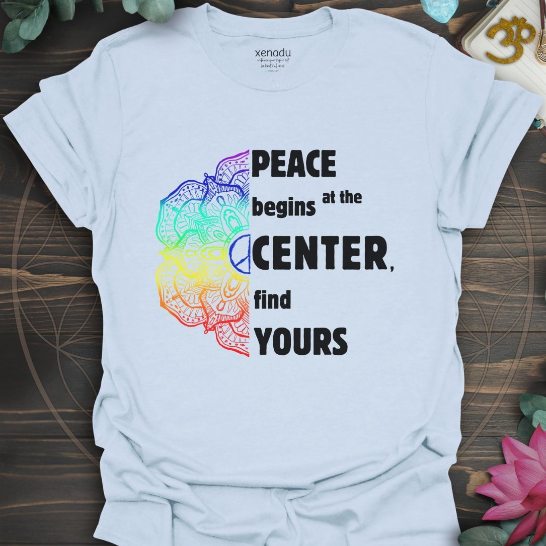 Peace Begins Tee Light Blue T-Shirt