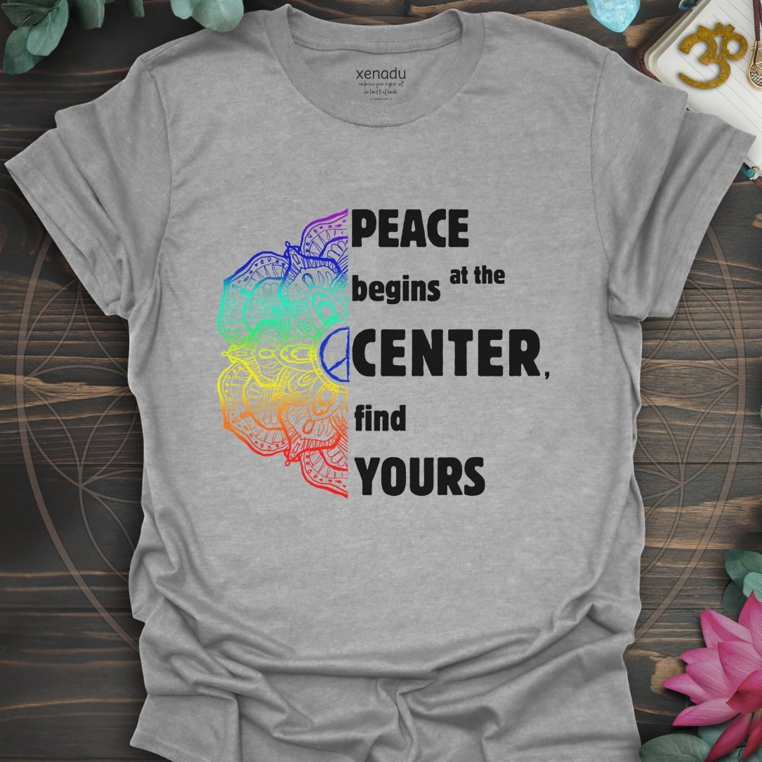 Peace Begins Tee Sport Grey T-Shirt