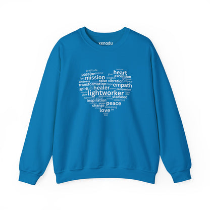 Heart of a Lightworker Sweatshirt Sapphire Sweatshirt
