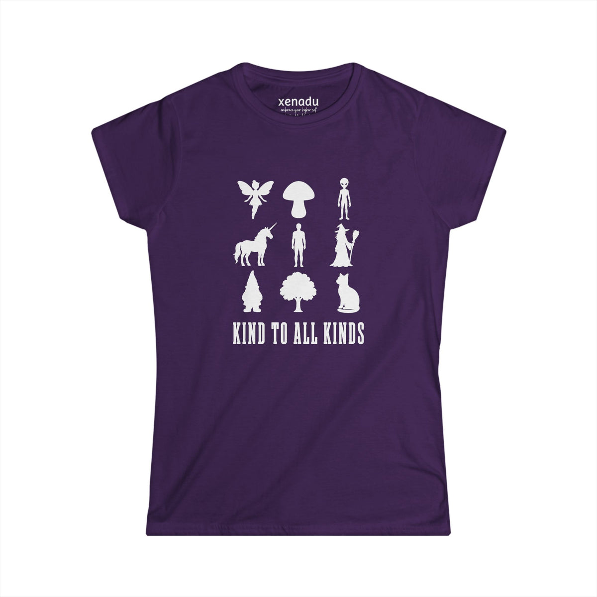 I'm Kind To All Kinds Women's Tee Purple