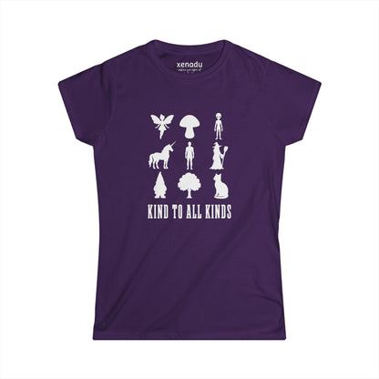 I'm Kind To All Kinds Women's Tee Purple