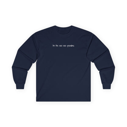I'm the Woo Woo Grandma Long Sleeve Tee Navy Long-sleeve
