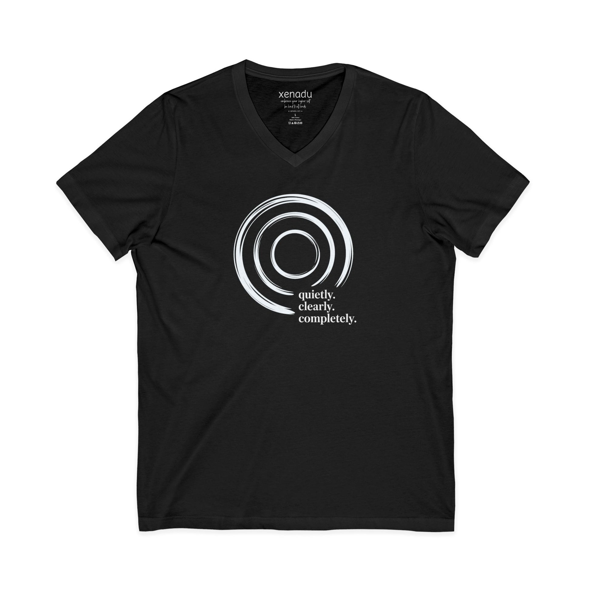 Quietly Clearly V-Neck Black V-neck