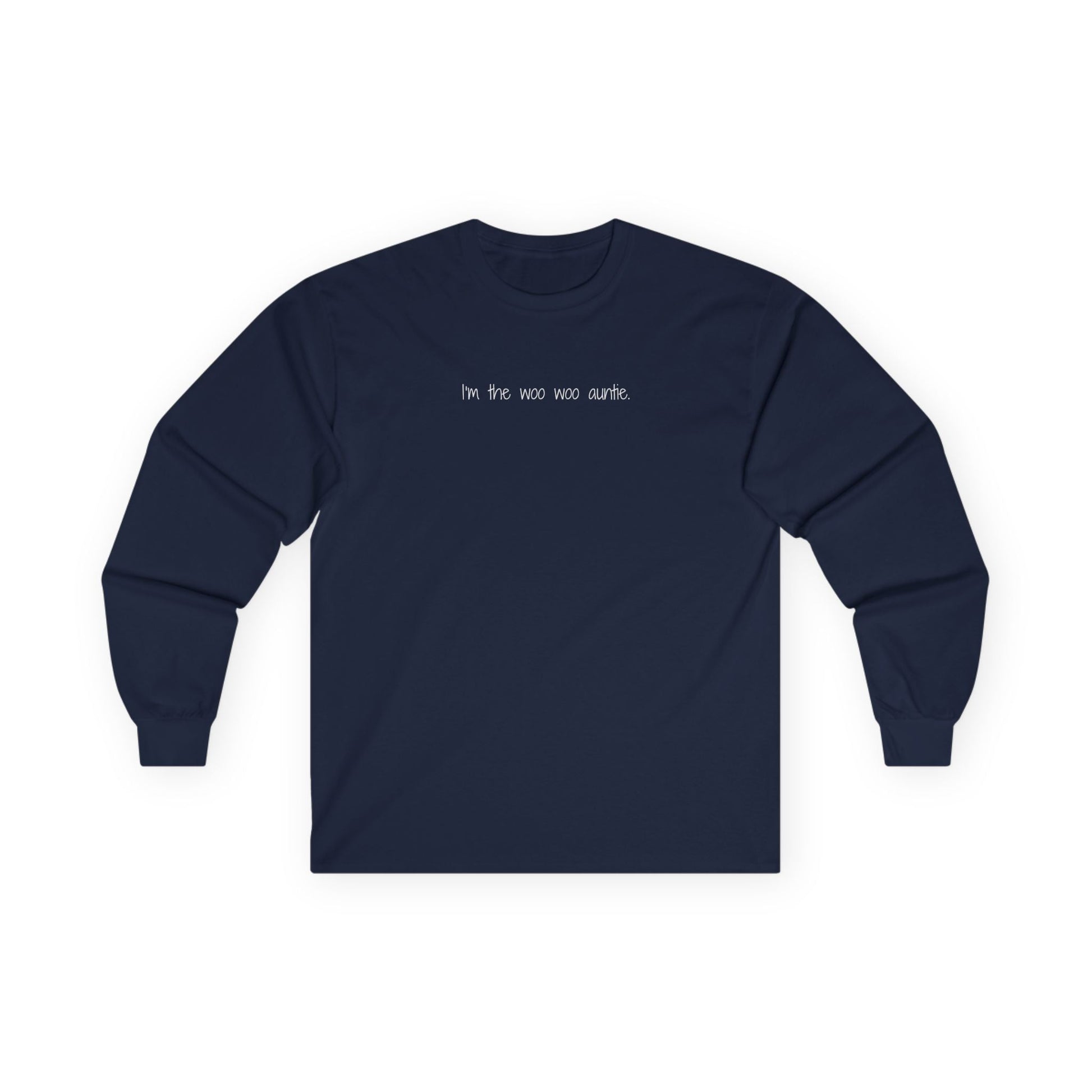 I'm the Woo Woo Auntie Long Sleeve Tee Navy Long-sleeve