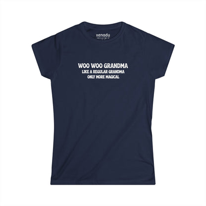 Woo Woo Grandma Women's Tee Navy