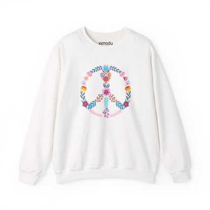 Choose Peace Sweatshirt White Sweatshirt